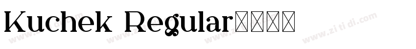 Kuchek Regular字体转换